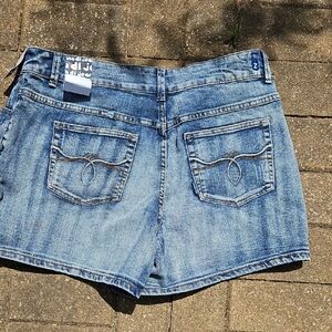 VINTAGE NEW WITH TAGS Zana Di Blue Jean Shorts PLUS  SIZE 18 Classic Denim Style